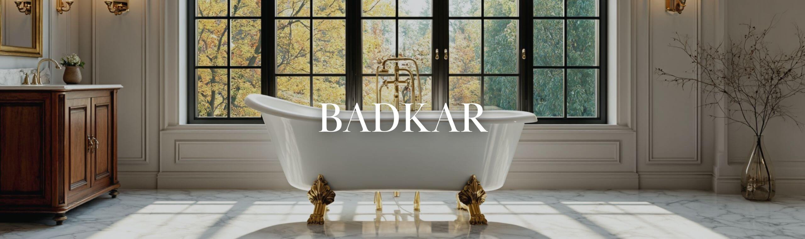 Klassiska badkar med lejontassar