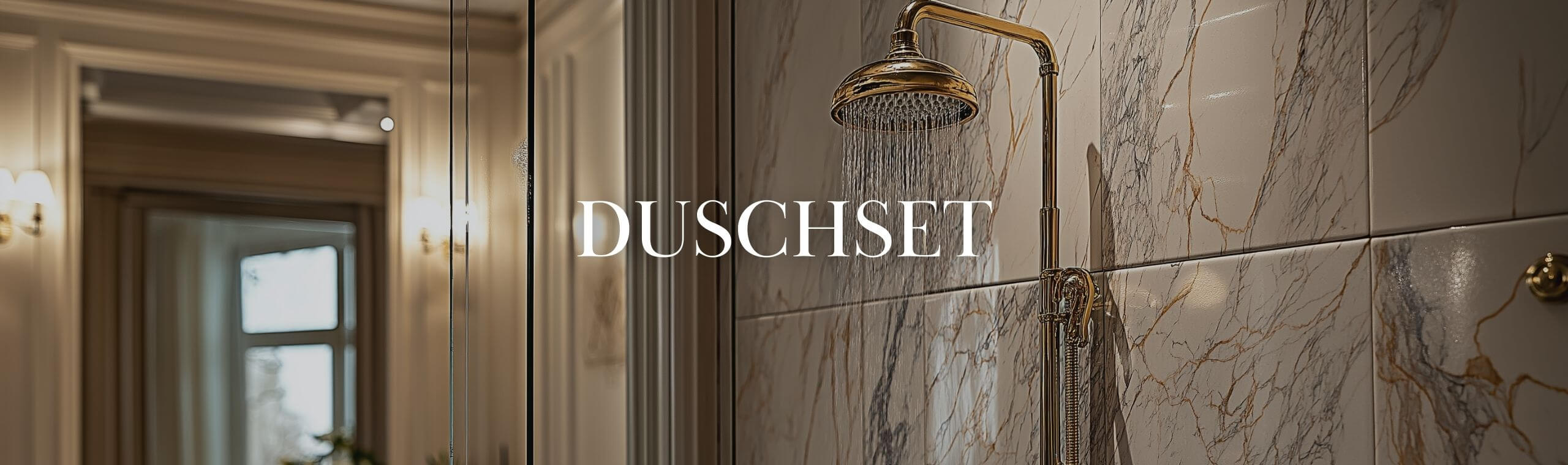 duschset och takduschar
