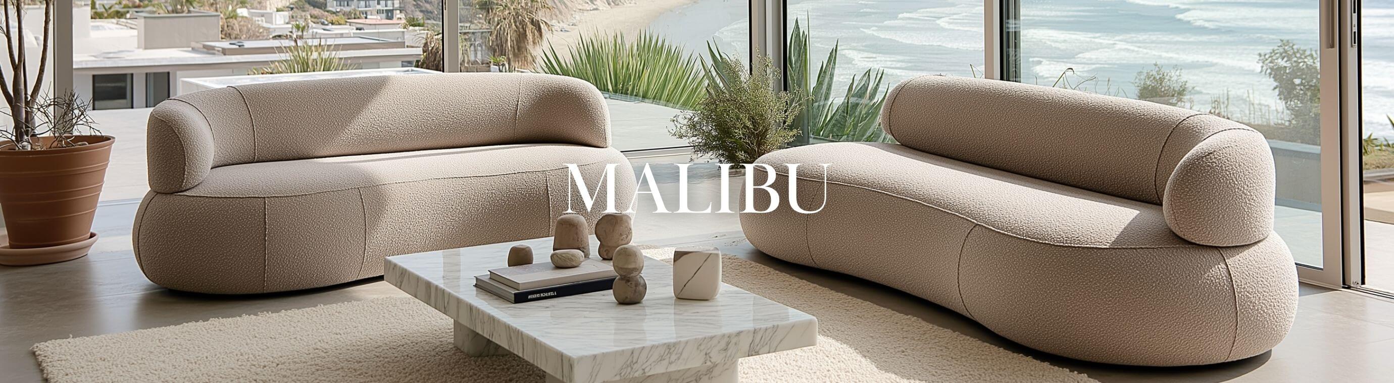 Exklusiv modulsoffa med välvd design