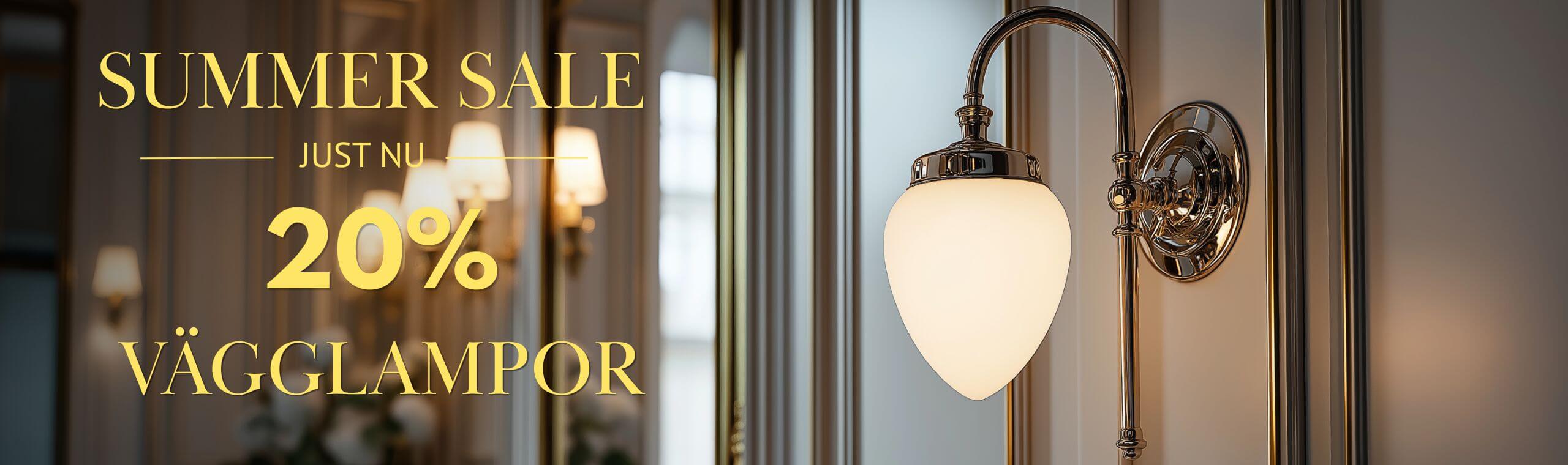 Vägglampa i sekelskiftsdesign