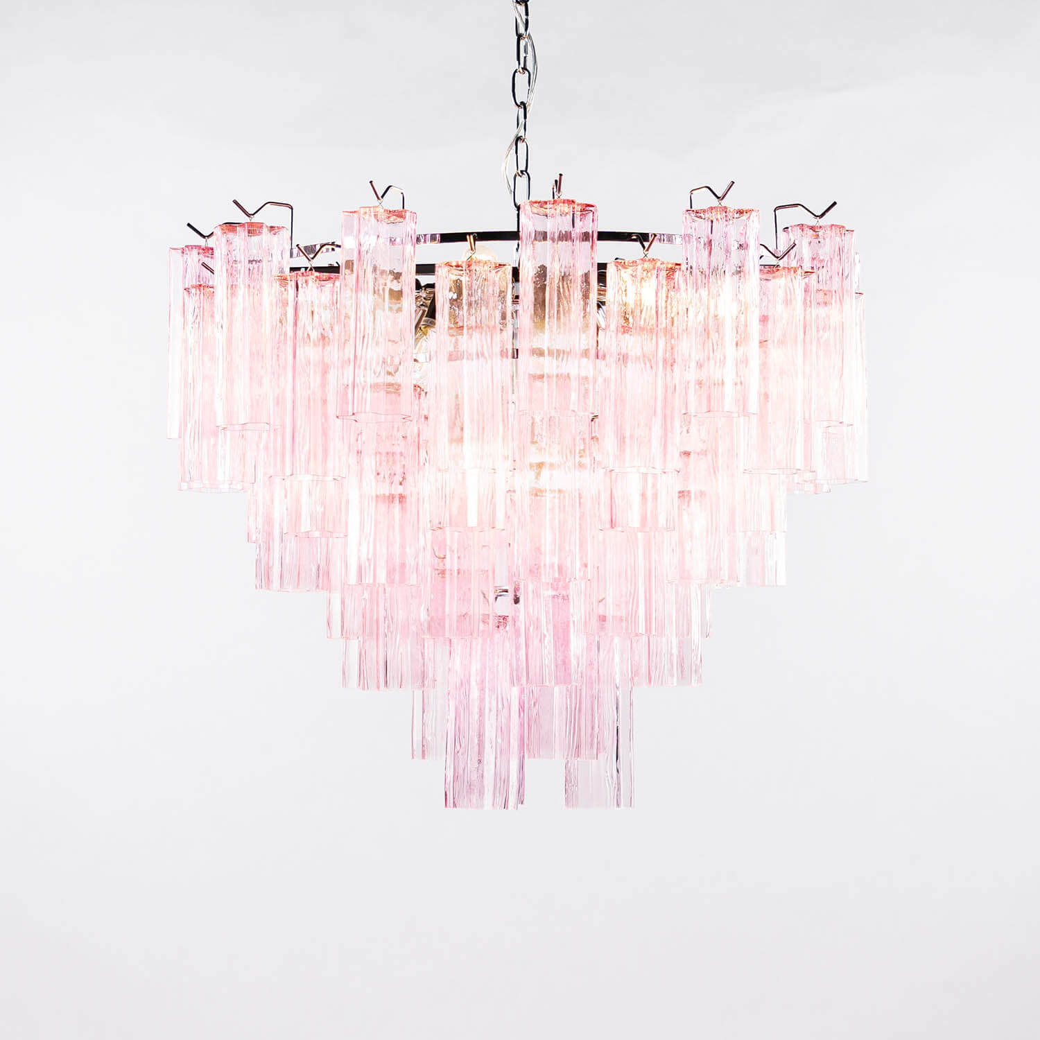 Kristallkrona Ø75cm Rosa/Krom - Cagliari | Kristallkrona | Vesani
