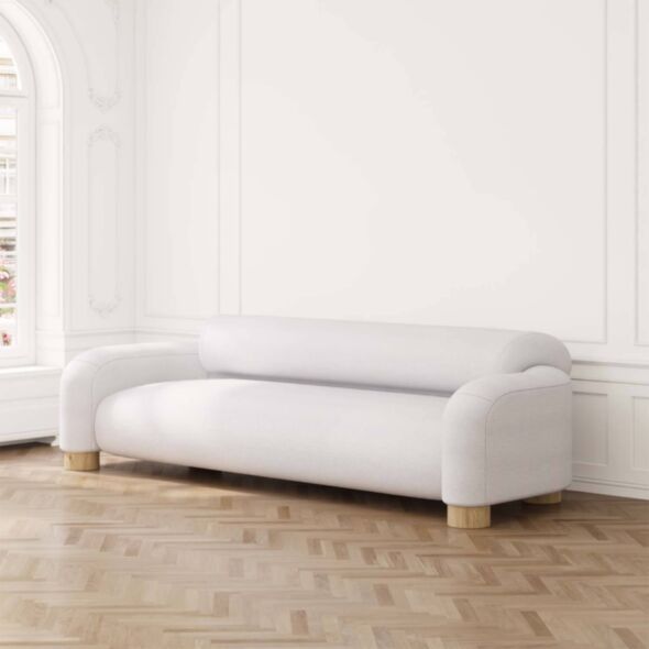 Soffa 3-sits 273cm Ivory - Seattle