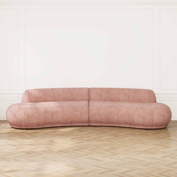 Soffa 3-sits XL 350cm Rosa - Bel Air