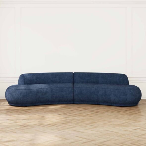 Soffa 3-sits XL 350cm Blå - Bel Air