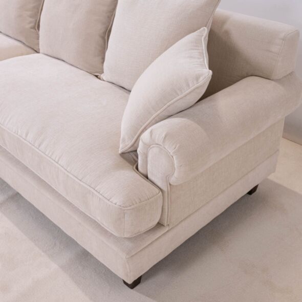 Howardsoffa 3-sits XL Beige 300cm - Hampton