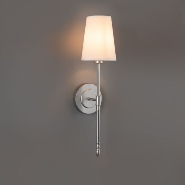 Vägglampa Silver Med Hatt H51 - Hampton