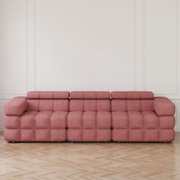 Soffa 3-sits 285cm Rosa  - Paris