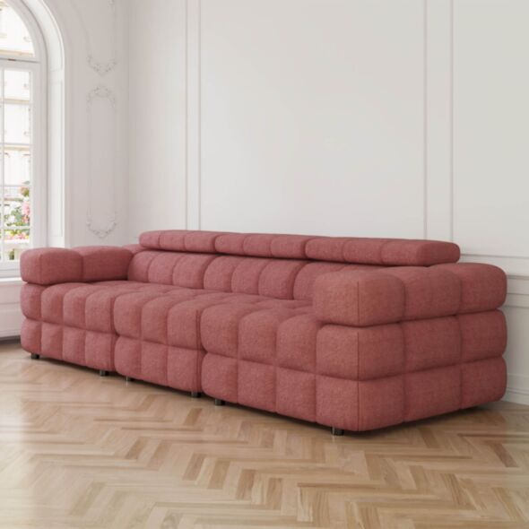 Soffa 3-sits 285cm Rosa  - Paris