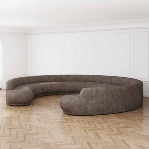 U-Modulsoffa 520cm Brun - Bel Air