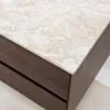 Badrumskommod Valnöt 100cm Beige Marmor - Marstrand