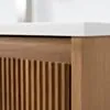 Badrumskommod Ek 100cm Vit Helgjuten - Båstad