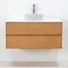 Modern kommod 100cm med marmor handfat - Marstrand