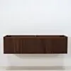 Dubbelkommod Valnöt 150cm Beige Marmor - Båstad