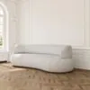 Soffa 3-sits 253cm Vit Boucle Armstöd - Malibu