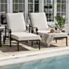 2-Pack Solsängar med Bord - Toscana