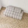 Soffa 2-sits 216cm Sand Utan Armstöd - Paris