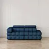 Soffa 2-sits 213cm Mörkblå Armstöd Vänster - Paris