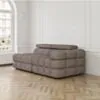 Soffa 2-sits 213cm Brun Boucle Armstöd Höger - Paris