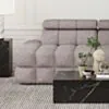 Soffa 2-sits 213cm Brun Boucle Armstöd Höger - Paris