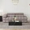 Soffa 2-sits 213cm Brun Boucle Armstöd Vänster - Paris