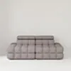Soffa 2-sits 216cm Brun Boucle Utan Armstöd - Paris