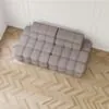 Soffa 2-sits 216cm Brun Boucle Utan Armstöd - Paris