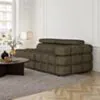 Soffa 2-sits 213cm Olivgrön Armstöd Höger - Paris