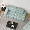 Soffa 2-sits 213cm Mintgrön Boucle Armstöd Vänster - Paris