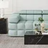 Soffa 2-sits 213cm Mintgrön Boucle Armstöd Vänster - Paris