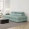Soffa 2-sits 216cm Mintgrön Boucle Utan Armstöd - Paris