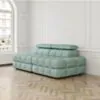 Soffa 2-sits 216cm Mintgrön Boucle Utan Armstöd - Paris