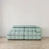 Soffa 2-sits 213cm Mintgrön Boucle Armstöd Höger - Paris