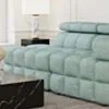 Soffa 2-sits 213cm Mintgrön Boucle Armstöd Höger - Paris
