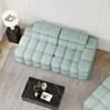 Soffa 2-sits 213cm Mintgrön Boucle Armstöd Höger - Paris