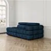 Soffa 2-sits 213cm Mörkblå Armstöd Höger - Paris