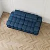 Soffa 2-sits 213cm Mörkblå Armstöd Höger - Paris