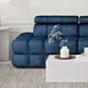 Soffa 2-sits 213cm Mörkblå Armstöd Höger - Paris