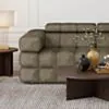 Soffa 2-sits 213cm Olivgrön Armstöd Vänster - Paris