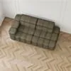 Soffa 2-sits 213cm Olivgrön Armstöd Vänster - Paris