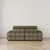 Soffa 2-sits 216cm Olivgrön Utan Armstöd - Paris