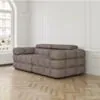 Soffa 2-sits 210cm Brun Boucle  - Paris