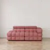 Soffa 2-sits 213cm Rosa Armstöd Höger - Paris