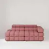 Soffa 2-sits 213cm Rosa Armstöd Höger - Paris