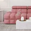 Soffa 2-sits 216cm Rosa Utan Armstöd - Paris