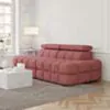 Soffa 2-sits 216cm Rosa Utan Armstöd - Paris