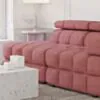 Soffa 2-sits 216cm Rosa Utan Armstöd - Paris