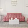 Soffa 2-sits 216cm Rosa Utan Armstöd - Paris