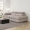 Soffa 2-sits 213cm Sand Armstöd Vänster - Paris