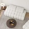 Soffa 2-sits 216cm Vit Utan Armstöd  - Paris