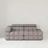 Soffa 2-sits 213cm Brun Boucle Armstöd Vänster - Paris